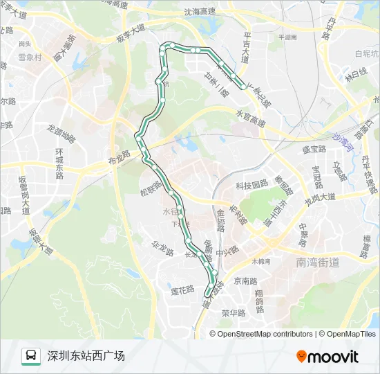 980 Bus Line Map