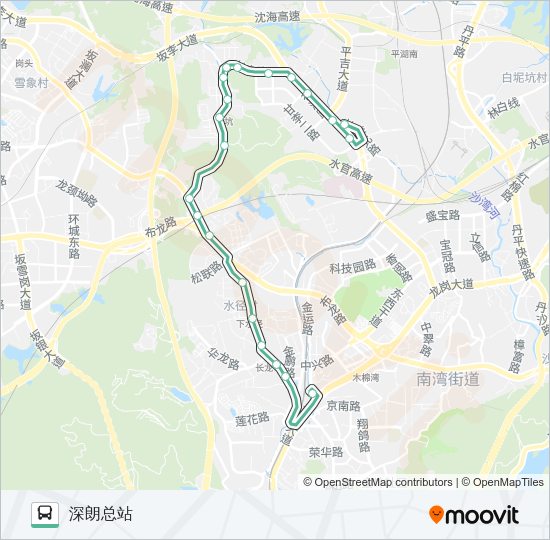 公交980路的线路图