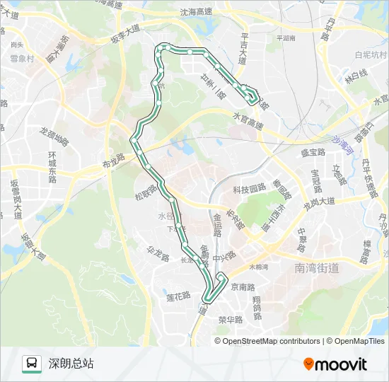 980 Bus Line Map