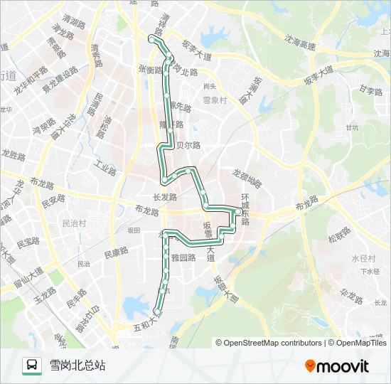 982 Bus Line Map
