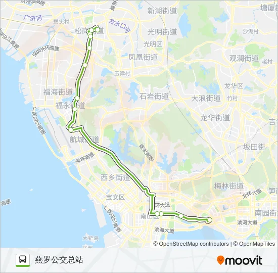 E10 Bus Line Map