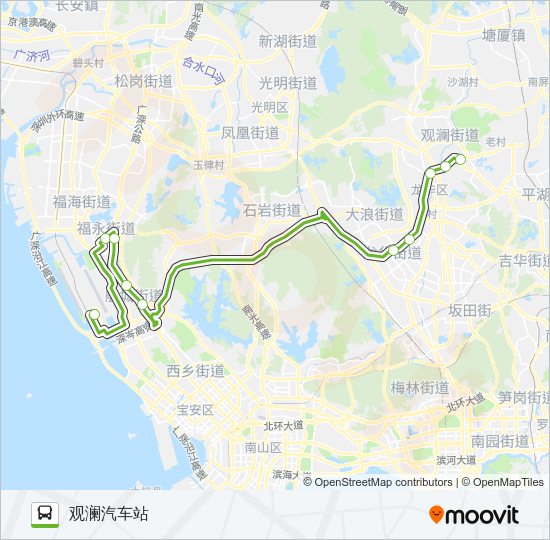公交E16路的线路图