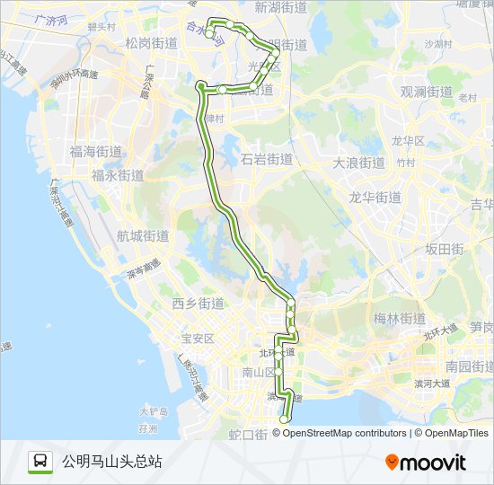 公交E19路的线路图