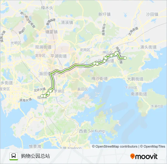 E20 Bus Line Map