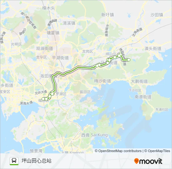 E20 Bus Line Map