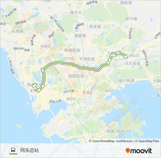 E23 Bus Line Map