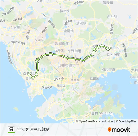 E23 Bus Line Map