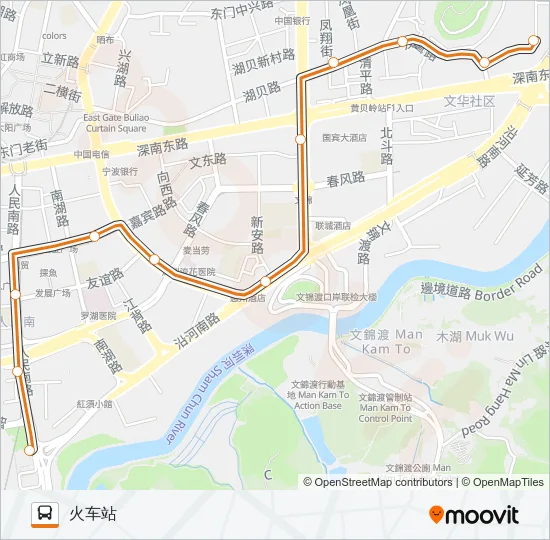 N18 Bus Line Map