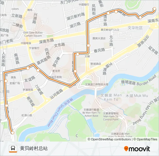 N18 Bus Line Map