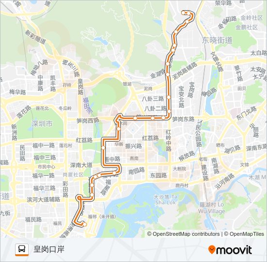 公交N25路的线路图