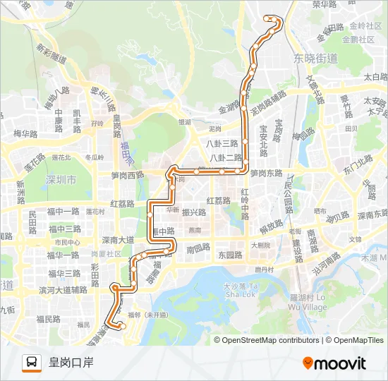 N25 Bus Line Map