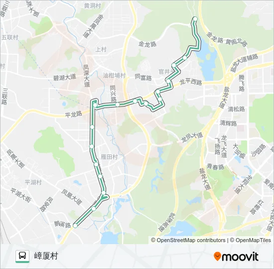 凤岗9 Bus Line Map