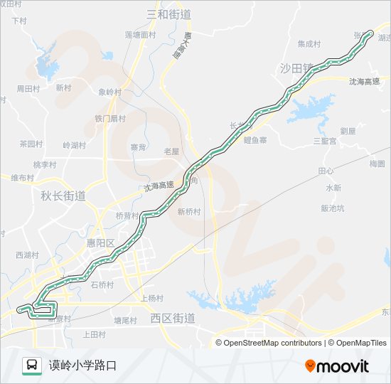 公交惠阳7路的线路图