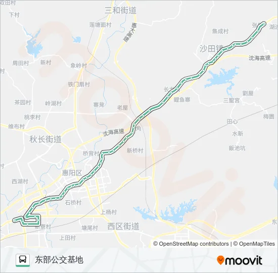 惠阳7 Bus Line Map