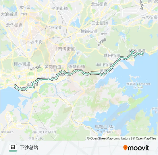 103B Bus Line Map