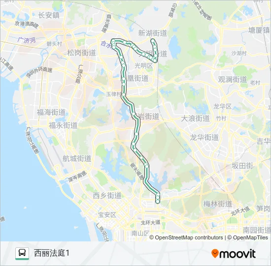 325B Bus Line Map