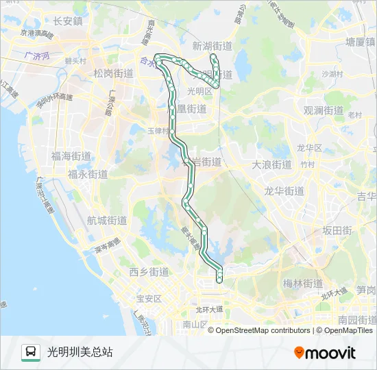 325B Bus Line Map