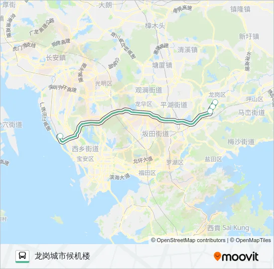 330B Bus Line Map
