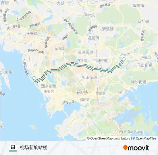 330B Bus Line Map