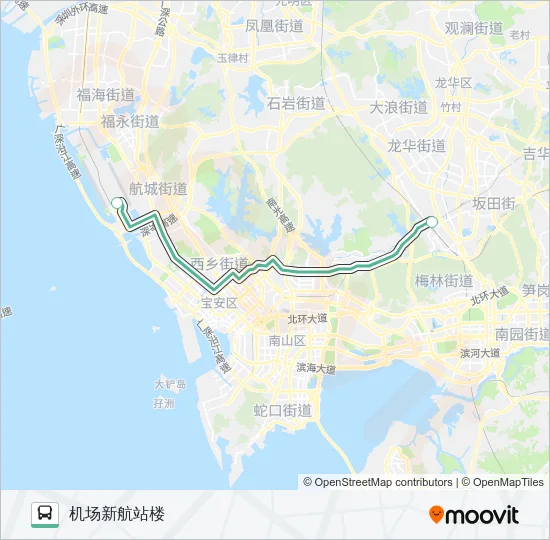330C Bus Line Map