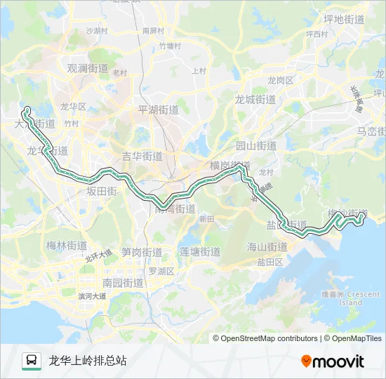 380B Bus Line Map
