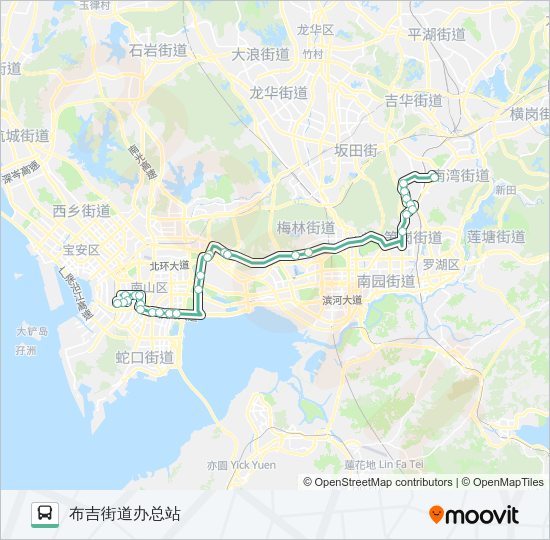 公交58大站路的线路图