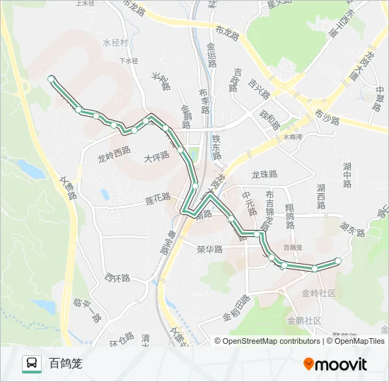 821B Bus Line Map