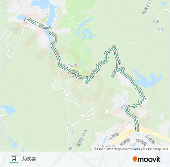 909A Bus Line Map