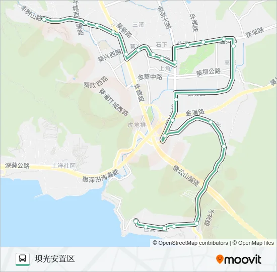 968B Bus Line Map