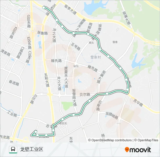 982B Bus Line Map