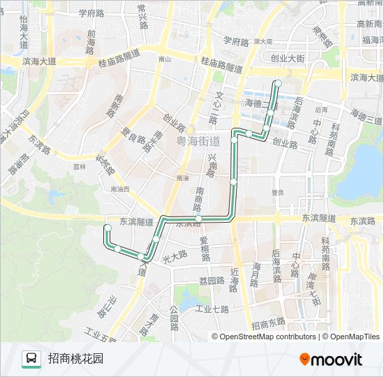 公交B605路的线路图