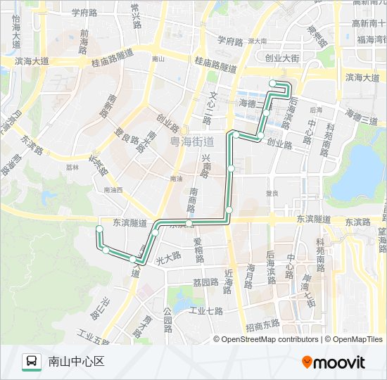 公交B605路的线路图