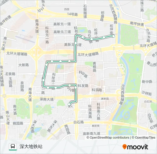 B607 Bus Line Map