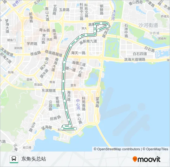 B609 Bus Line Map