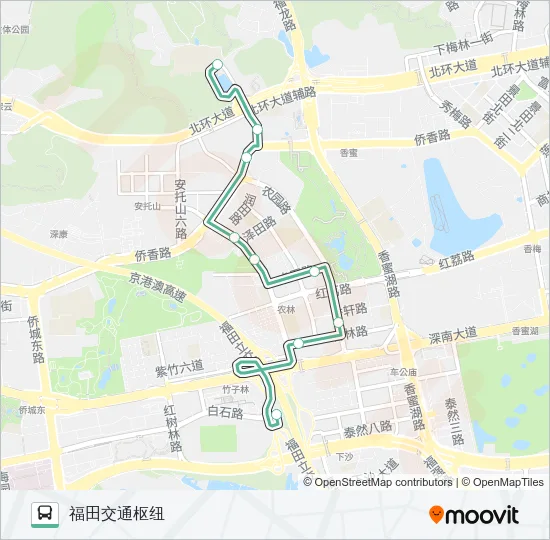 B611 Bus Line Map