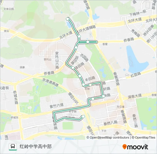 B611 Bus Line Map