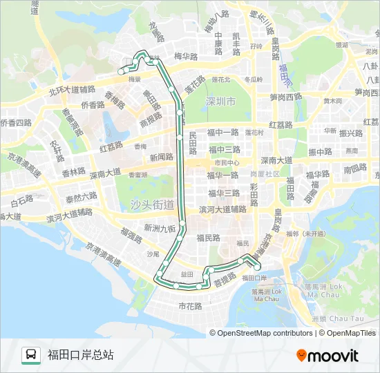 B613 Bus Line Map
