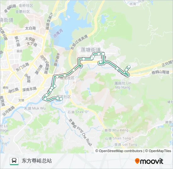 B621 Bus Line Map