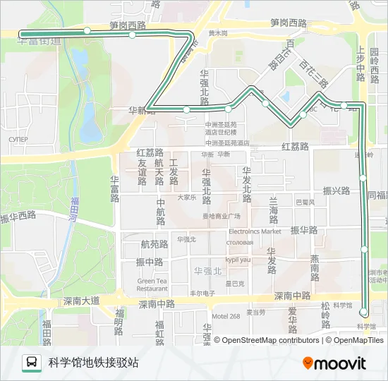 B622 Bus Line Map