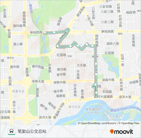 B622 Bus Line Map