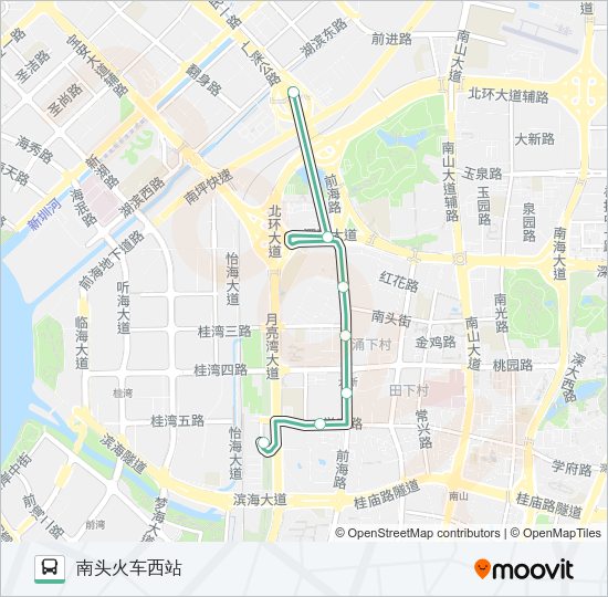 公交B623路的线路图