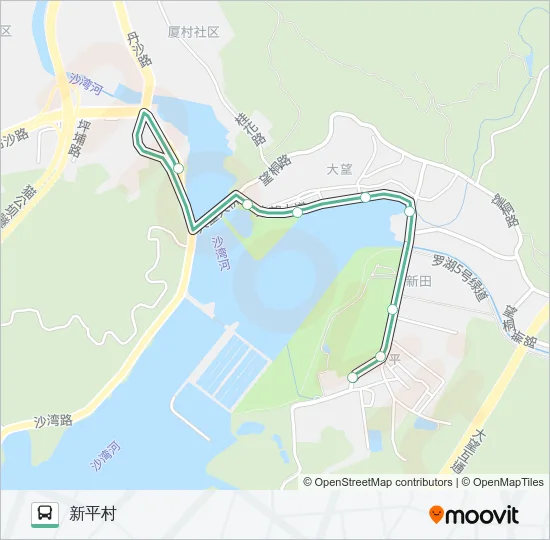 B624 Bus Line Map
