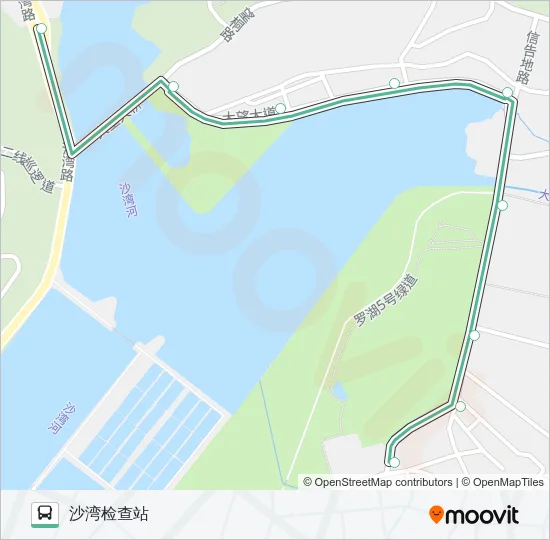 B624 Bus Line Map