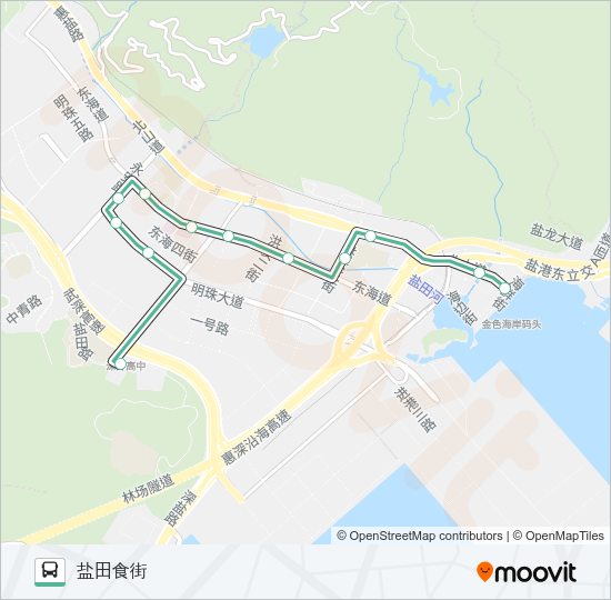 公交B626路的线路图