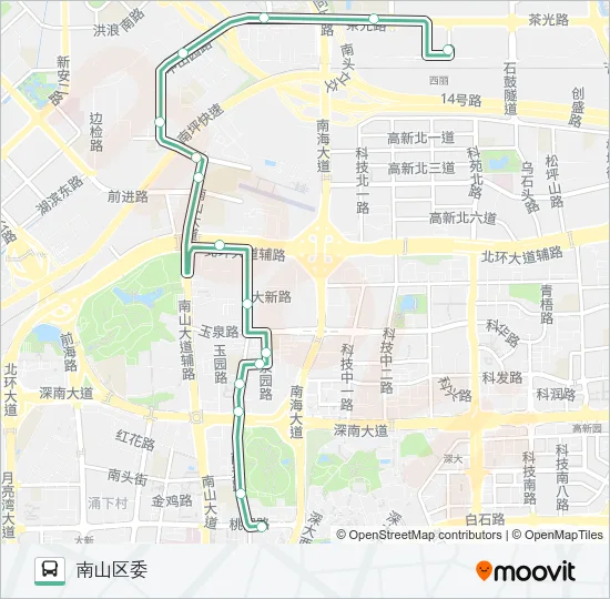 B628 Bus Line Map