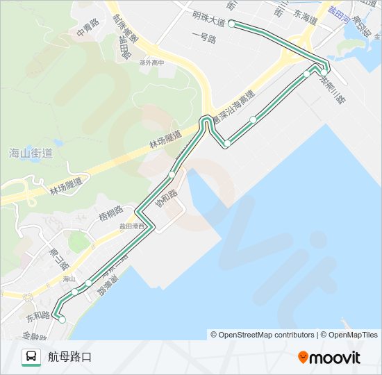 公交B629路的线路图