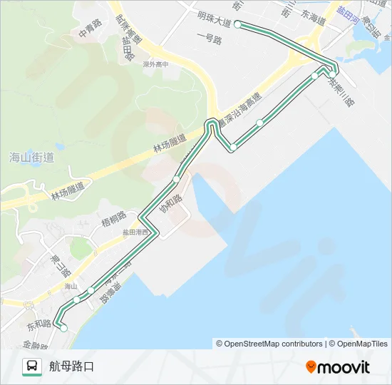 B629 Bus Line Map