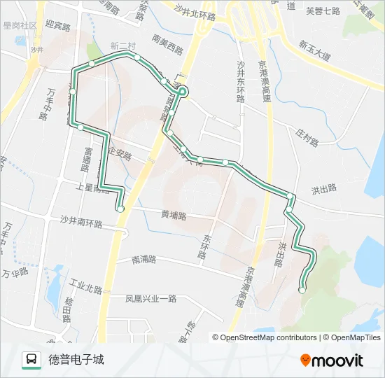 B637 Bus Line Map