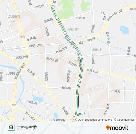 B640 Bus Line Map