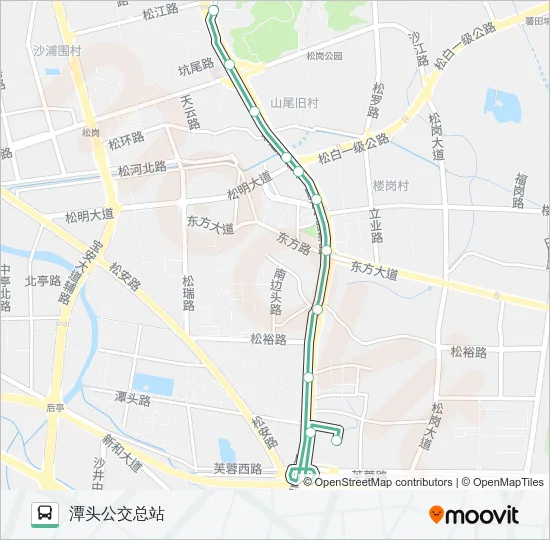 B640 Bus Line Map